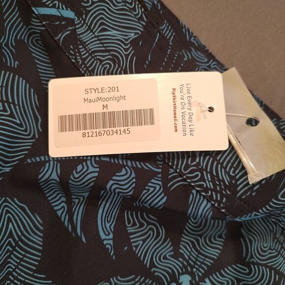 NWT Rip Skirt Hawaii Womens Sz Med Maui Moonlight Wrap Cover Up Tropical Floral - Picture 7 of 11